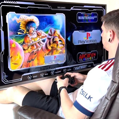 Wireless 4K HDMI TV Game Stick Console Built in 20000+ Games + 2 Wireless Gamepad